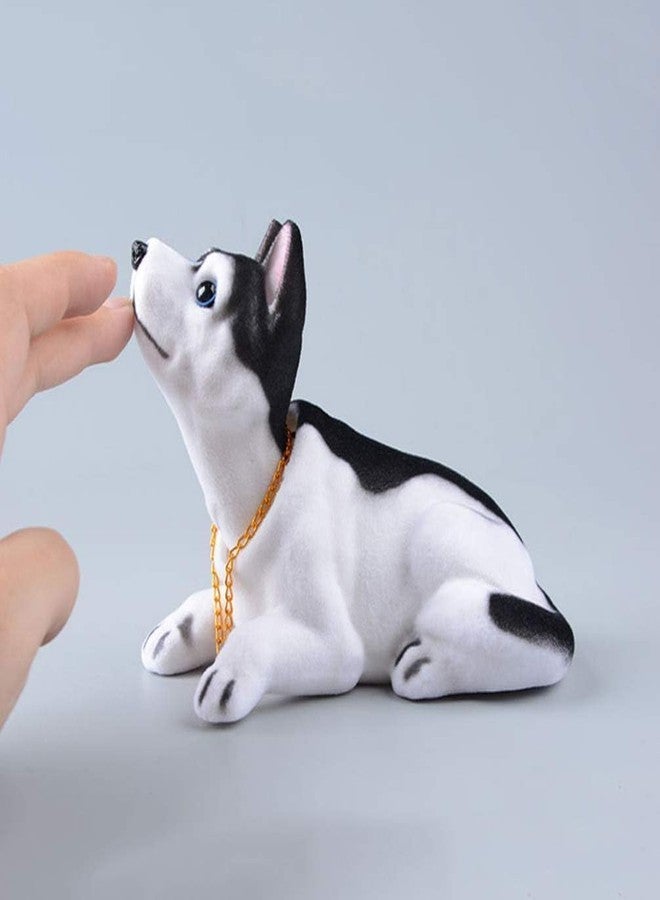 MANRUK™ car Dashboard Shaking Head Dog Bobblehead | Husky Shaking Head Dog, Cute Car Decor Toy for Dashboard, Desktop Ornament for Home, Shop & Car Decor - Image 3
